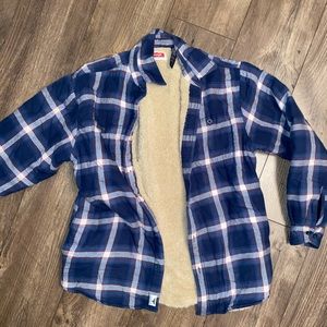 Plaid insulated jacket